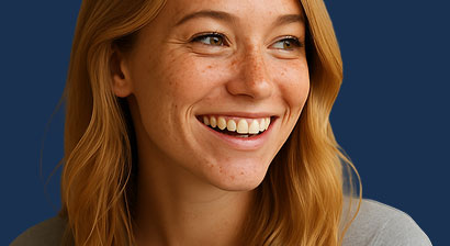woman smiling